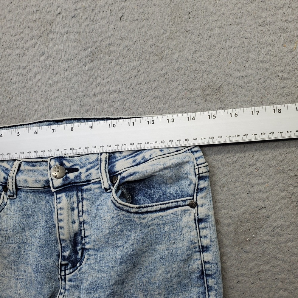 Between Us Cargo Jeans Womens 7 Multi Denim Stretch Utility Pockets Skinny Leg - Picture 6 of 9